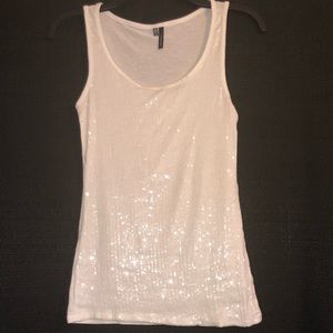White sparkly tank